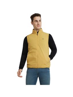 Parx - Men Yellow Polyester High Neck Winter Jacket
