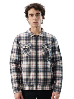 Parx - Men Blue Polyester Collar Neck Winter Jacket