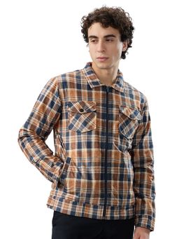 Parx - Men Yellow Polyester Collar Neck Winter Jacket