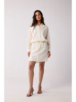 Reistor - Meet Me By The Cliff Dress In Off-White