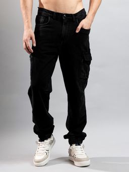 Crocodile - Black Men Full Length 2 Pocket Denim Pant