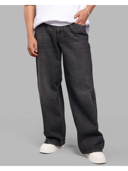 ROOKIES - Dark Charcoal Extra Loose Fit Trendy Jeans