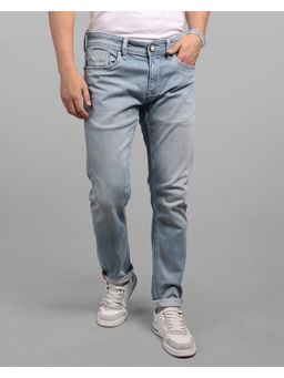 ROOKIES - Light Blue Low-Rise Ankle Length Stretch Classic Jeans