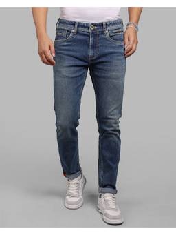 ROOKIES - Dark Blue Low-Rise Ankle Length Stretch Premium Jeans