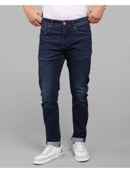 ROOKIES - Petrol Blue Men Low-Rise Ankle Length Stretch Fashion Jeans