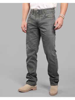 ROOKIES - Olive Mid-Rise Comfort And Straight Fit Stretch Soft Jeans
