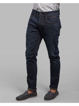 ROOKIES - Dark Blue Low-Rise Ankle Length Stretch Smart Jeans