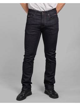 ROOKIES - Dark Blue Mid-Rise Slim Straight Fit Stretch Versatile Jeans