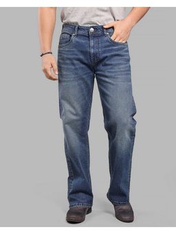 ROOKIES - Med Blue Mid-Rise Loose Fit Stretch Soft Jeans