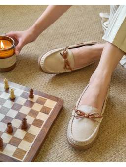 Fizzy Goblet - Beige Strong Ties Loafer Shoes