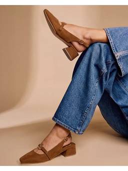 Fizzy Goblet - Brown-Cinnamon Girl Slingback Pumps Heels