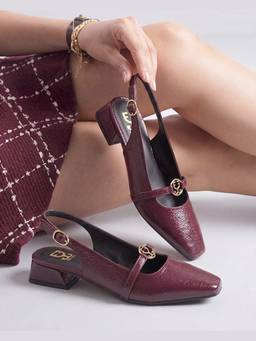 Fizzy Goblet - Red-Ruby Tuesday Slingback Pumps Mules