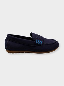 Mi Arcus - Boys Navy Blue Casual Slip On Loafers