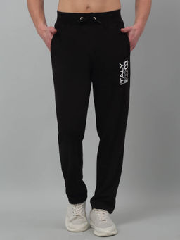 Cantabil - Men Black Solid Track Pant