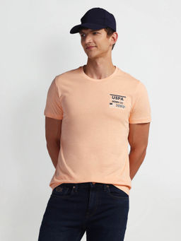U.S. Polo Assn. Denim Co. - Peach Brand Graphic Slim Fit T-Shirt