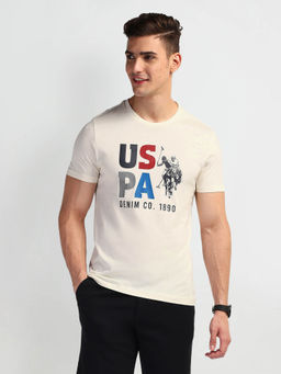 U.S. Polo Assn. Denim Co. - White Brand Graphic Slim Fit T-Shirt