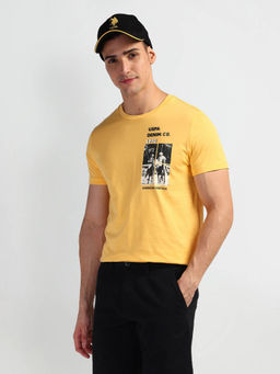 U.S. Polo Assn. Denim Co. - Yellow Brand Graphic Slim Fit T-Shirt