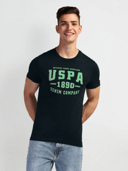 U.S. Polo Assn. Denim Co. - Navy Blue Brand Graphic Slim Fit T-Shirt
