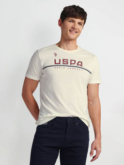 U.S. Polo Assn. Denim Co. - White Brand Graphic Slim Fit T-Shirt