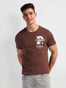 U.S. Polo Assn. Denim Co. - Brown Graphic Crew Neck T-Shirt