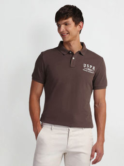 U.S. Polo Assn. Denim Co. - Brown Slim Fit Polo T-Shirt