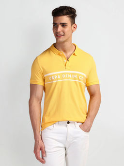 U.S. Polo Assn. Denim Co. - Orange Brand Print Slim Fit Polo T-Shirt