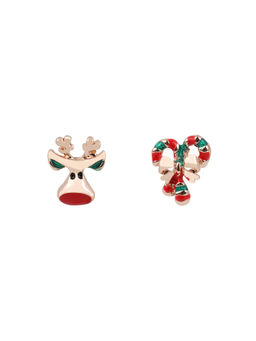 Arendelle - Christmas Reindeer and Bow Stud Earrings