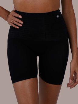 SOIE - Women Seamless High Waist Ultra Thin Compression Shaper Shorts with Tummy, Hip & Thigh Control