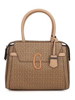 Guess - LASKIN SATCHEL Brown Satchel