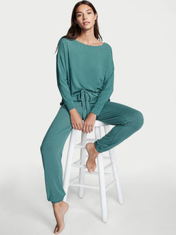 Victoria's Secret - Women Green Modal T-Shirt with Joggers (Set of 2)