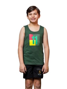 ONE SKY - Boys Sleeveless Printed Cotton Vest