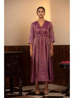 EEDA - Parv Purple Midi Dress
