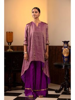 EEDA - Parv Purple Kurta with Palazzo (Set of 2)