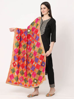 Moda Chales - Phulkari Bagh Dupatta with Mirror Work