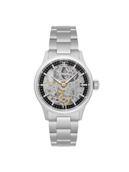 Earnshaw - Bauer Shadow Skeleton Mechanical 17 Jewels Black Round Dial Mens Watch- ES-8061-11 (M)