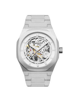 Earnshaw - Drake Skeleton Automatic Silver Round Dial Mens Watch - ES-8142-11 (M)