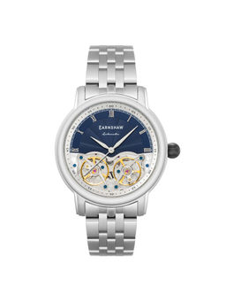 Earnshaw - Longitude Double Barrel Automatic Automatic Blue Round Dial Mens Watch - ES-8255-22 (M)
