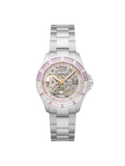 Earnshaw - Ladies Martineau Crystals Automatic Skeleton MOP Dial Womens Watch - ES-8275-33 (M)