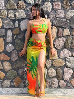 Tandul - Tropical Printed Skirts Set