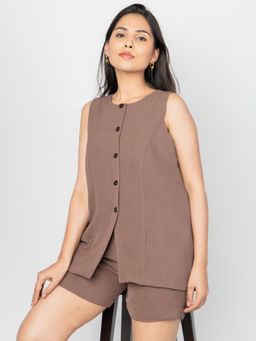 PRET PITAARA - Mocha Muse Short Set