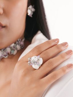 House of D'oro - Handcrafted Finger Ring Modern and Stylish Design Veron Multi Color