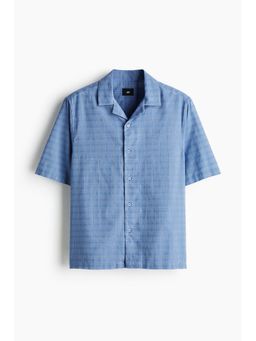 H&M - Men Blue Regular Fit Resort Shirt
