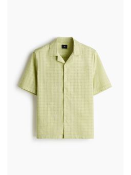 H&M - Men Green Regular Fit Resort Shirt