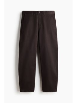 H&M - Men Brown Relaxed Fit Barrel Chinos