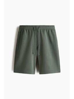 H&M - Men Green Relaxed Fit Cotton Shorts