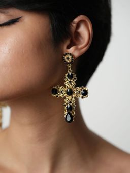 Theater - Black Myshkin Drop Earrings