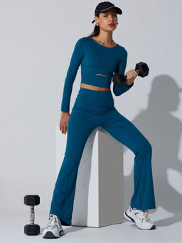 Cava Athleisure - Blue All-Day Flex Flare Pants