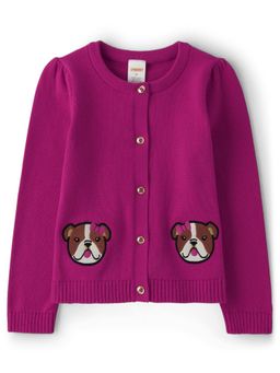 Gymboree - Girls Graphic Print PINK Sweater (12-18 Months)