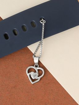 TOUCH925 - Pure 925 Silver Interlocked Heart Charm