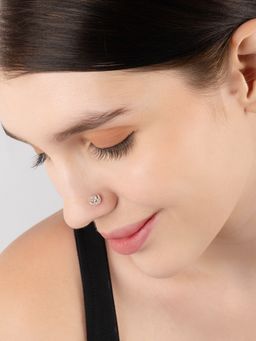 TOUCH925 - Pure 925 Silver Celestial Duo Nose Pin for Women